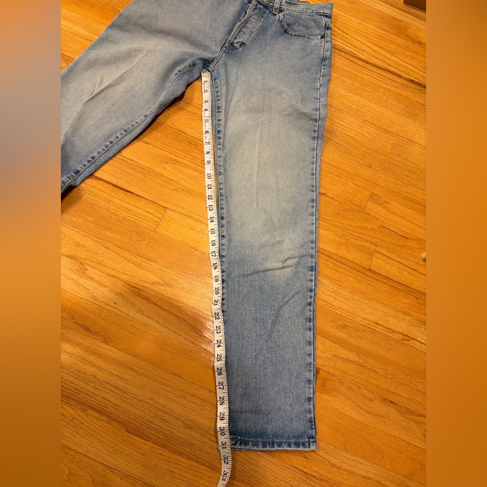 Gap Blue Jeans Button Fly, Straight Leg, Sz 8 Long, Vintage 90s - Picture 11 of 11